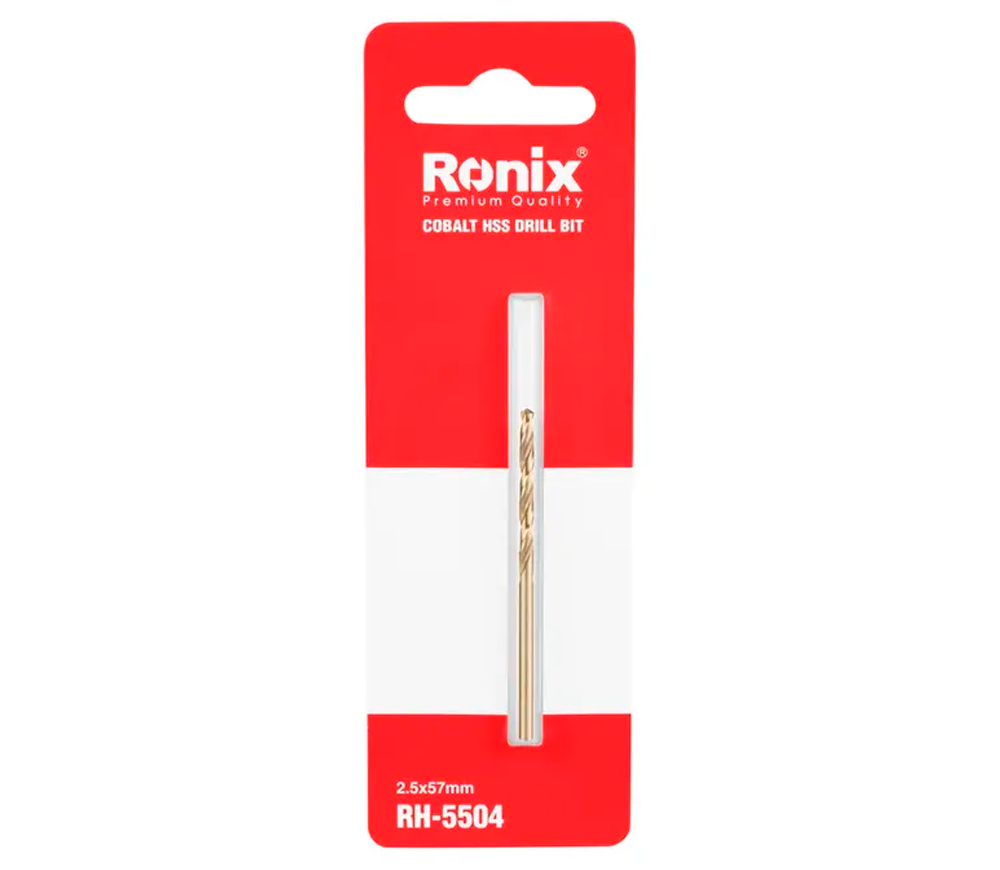 Burghiu pe metal RONIX RH-5504 2.5mm HSS-CO photo 2