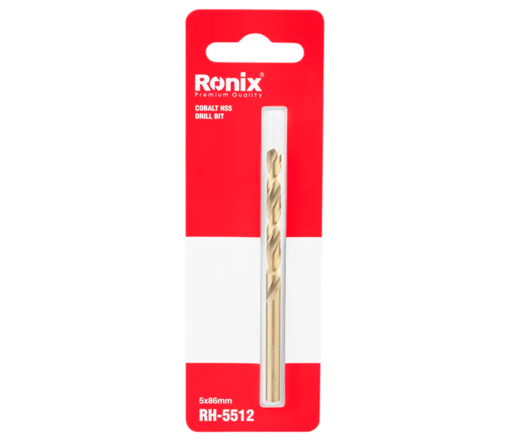 Burghiu pe metal RONIX RH-5512 5.0mm HSS-CO photo 2