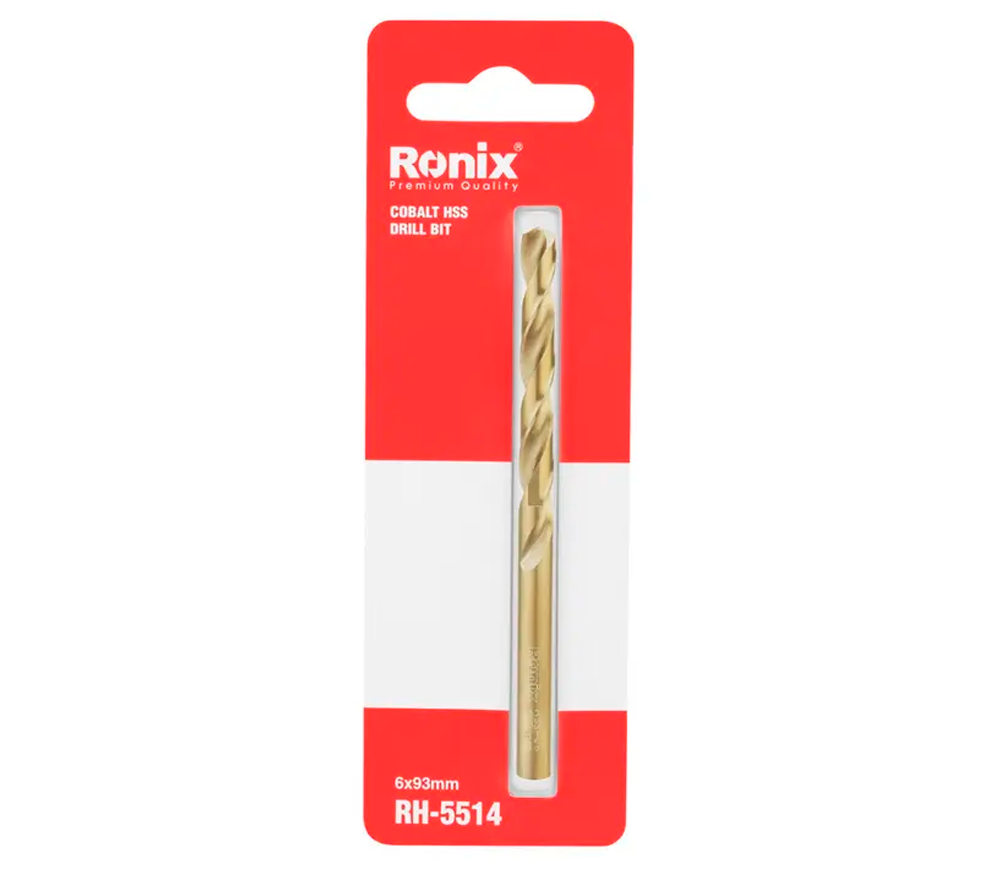 Burghiu pe metal RONIX RH-5514 6.0mm HSS-CO photo 2