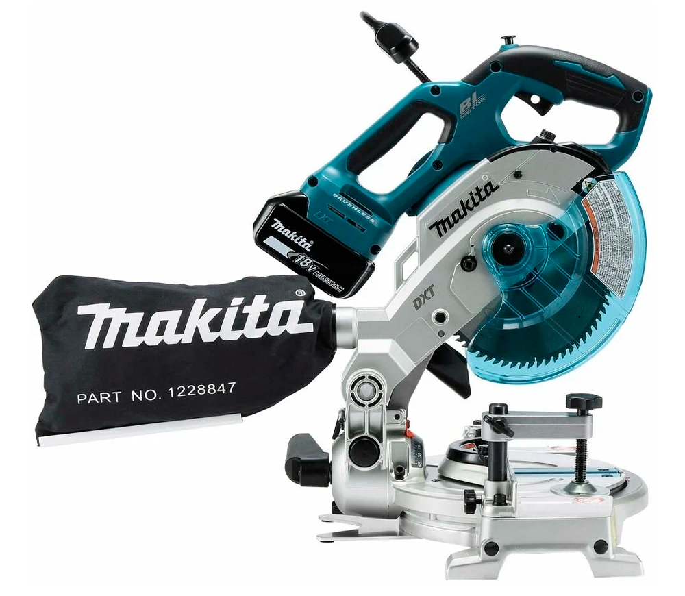 Торцовочная пила аккумуляторная (без АКБ) 18В MAKITA DLS600Z  165мм photo 7
