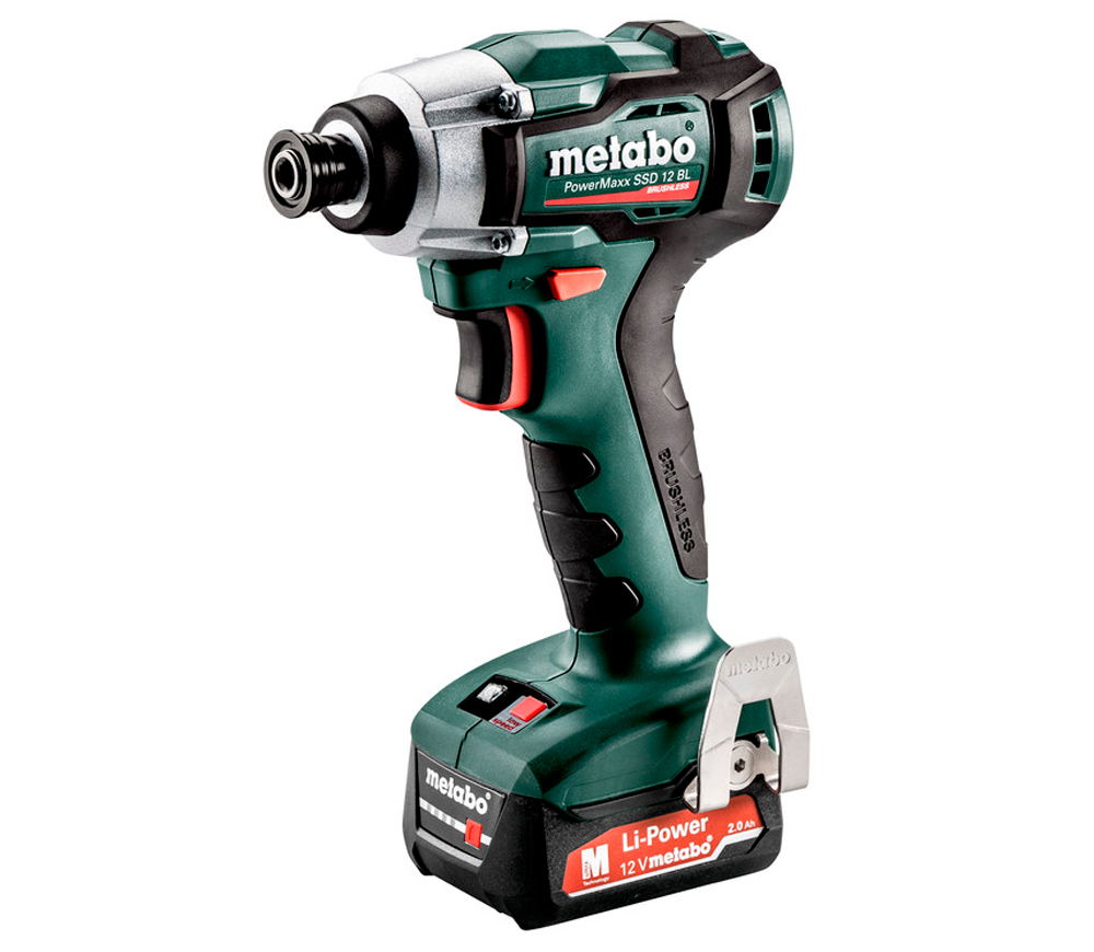 Винтовёрт аккумуляторный ударный METABO PowerMaxx SSD 12 BL 12В 2Ач photo