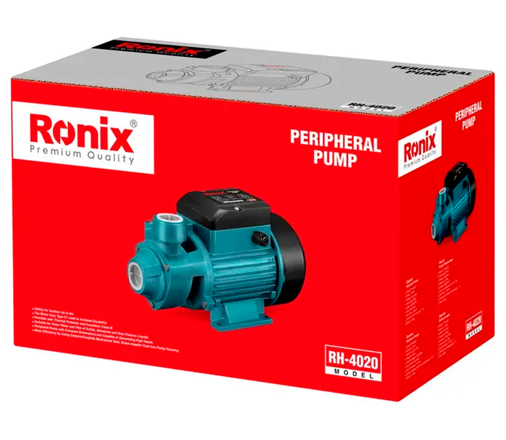 Pompă de grădină RONIX RH-4020 370w 1900l/h photo 7
