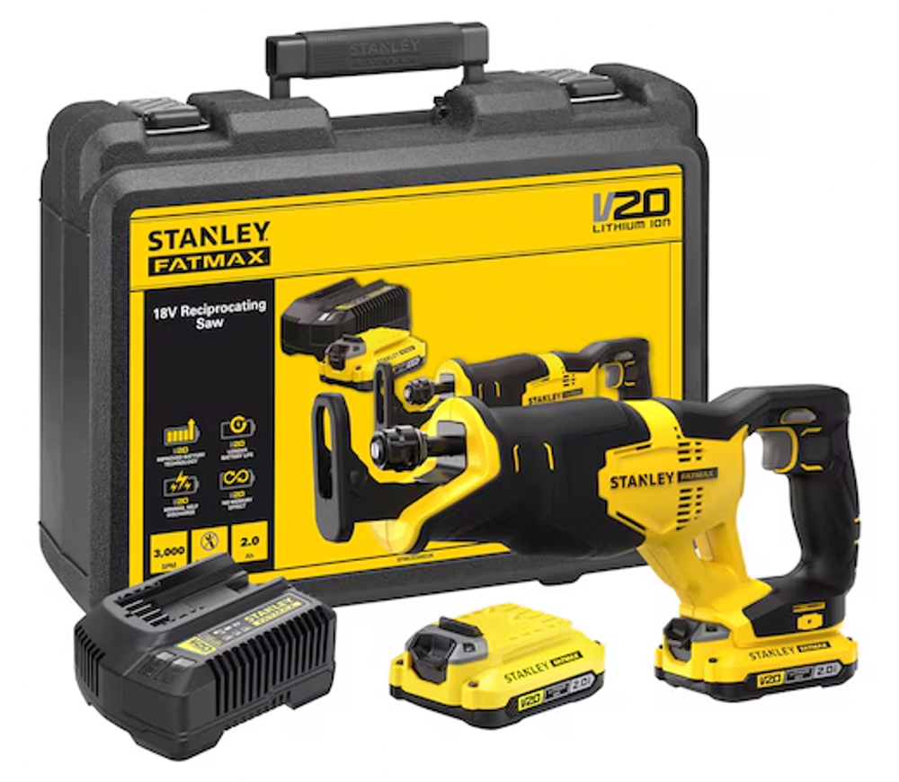 Fierăstrău sabie cu acumulator STANLEY SFMCS300D2K-QW 18V 2Ah photo