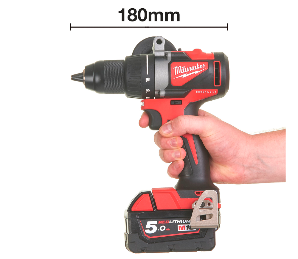 Шуруповёрт аккумуляторный MILWAUKEE M18 BLDD2-502X 18В 5Ач photo 0