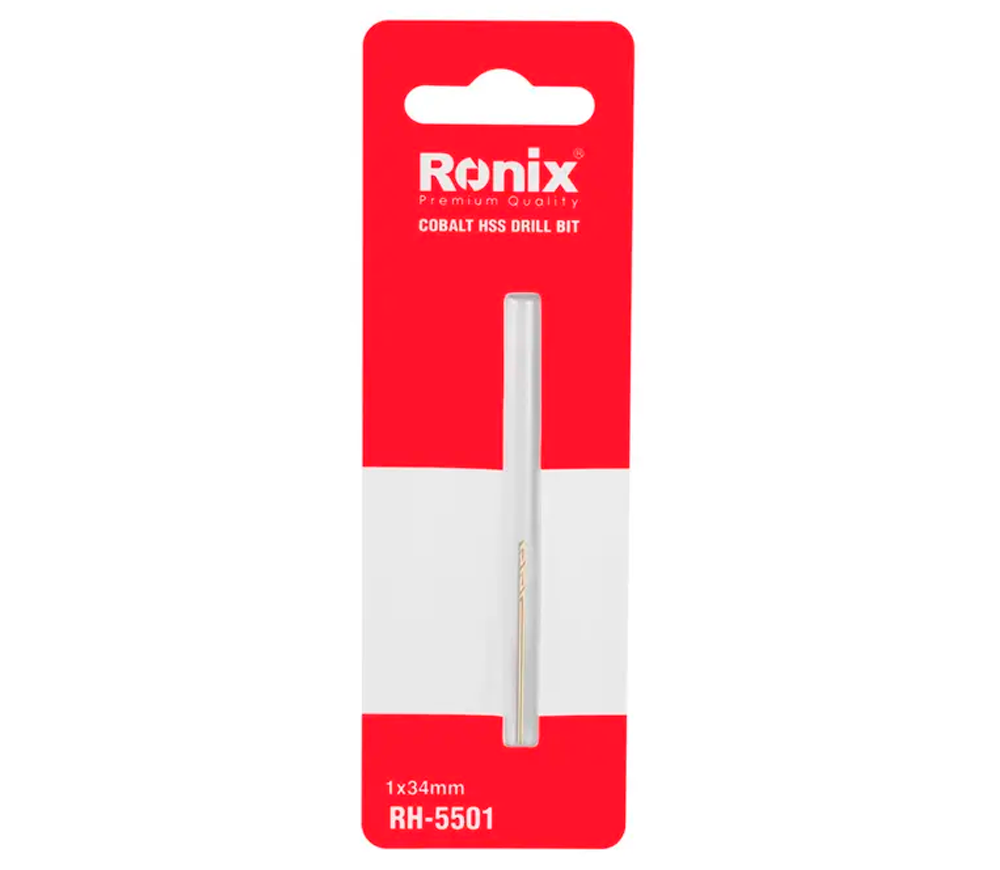 Burghiu pe metal RONIX RH-5501 1.0mm HSS-CO photo 2