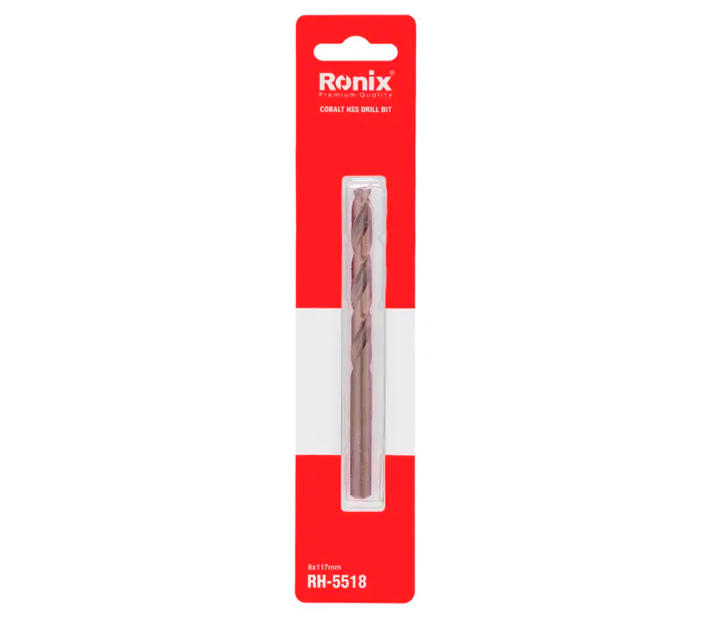 Burghiu pe metal RONIX RH-5518 8mm HSS-CO photo 2