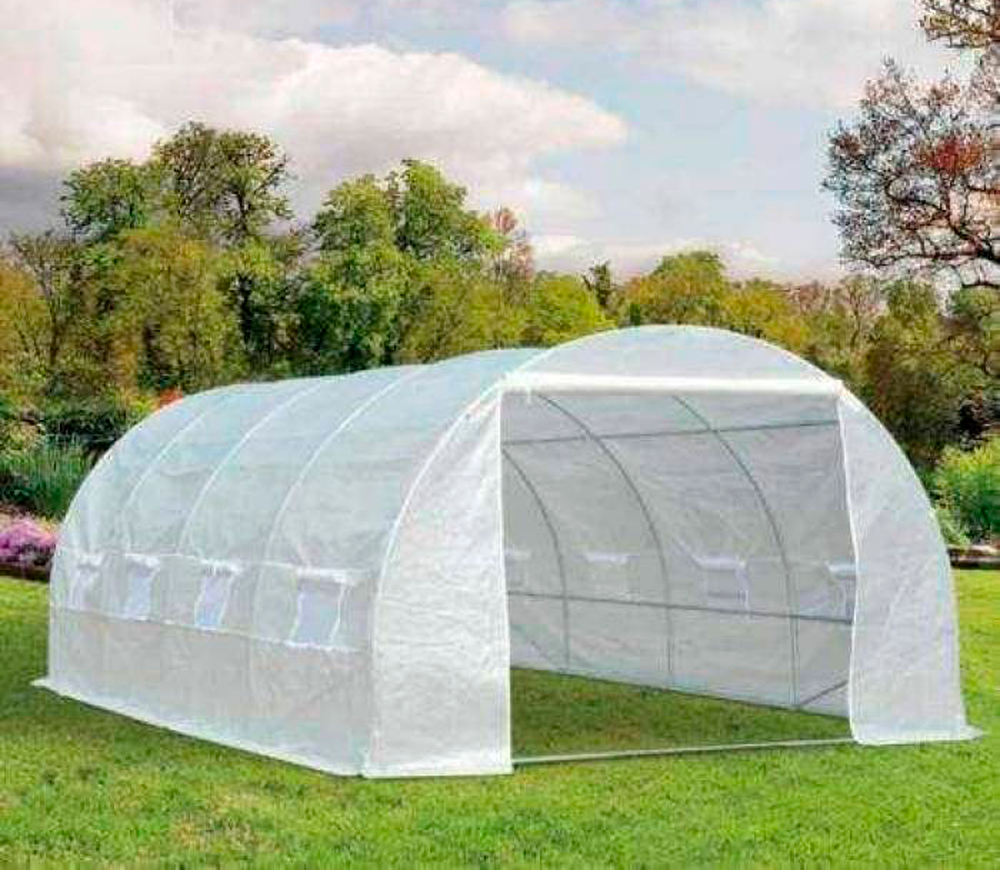 Seră arcuită TEHNO-MS 4.5x3x2 m 13.5m² Alb photo