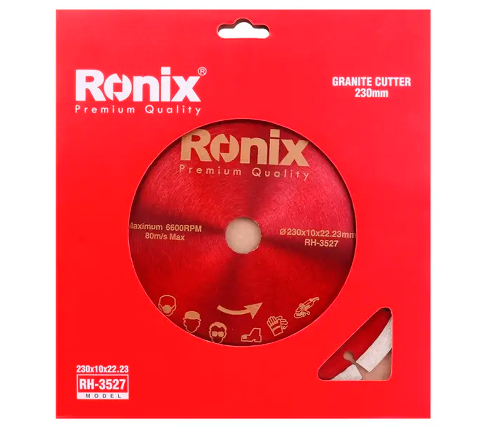 Disc de tăiat cu diamant RONIX RH-3527 230mm Segmentat Cermică/Marmura/Granit photo 1