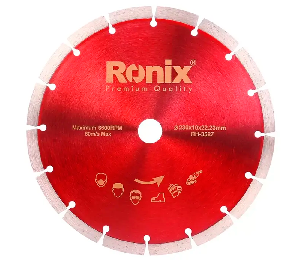Disc de tăiat cu diamant RONIX RH-3527 230mm Segmentat Cermică/Marmura/Granit photo