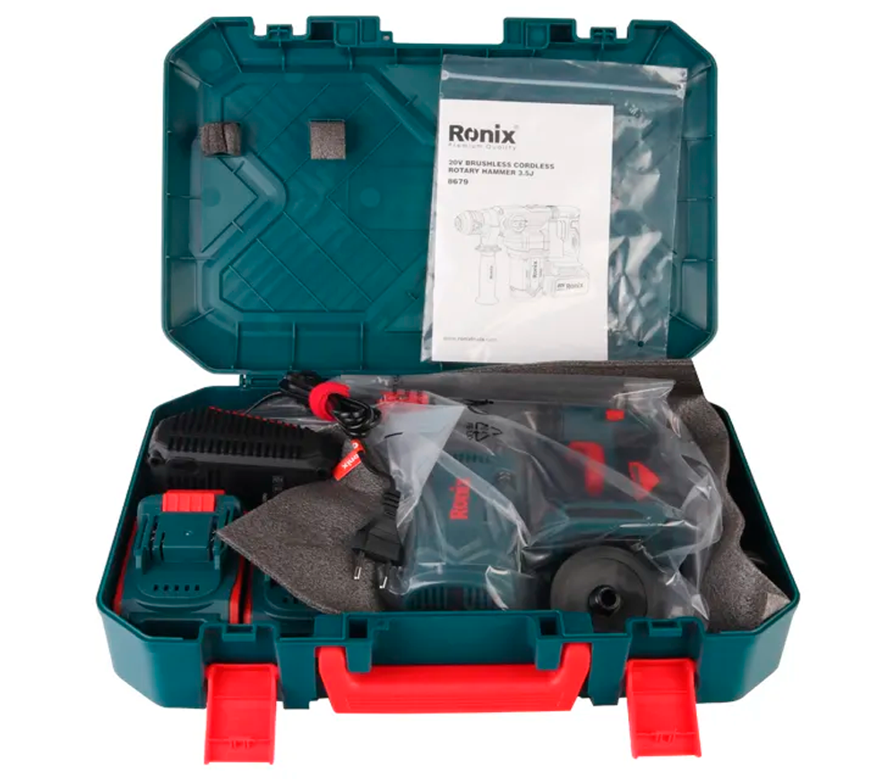 Ciocan rotopercutor cu acumulator RONIX 8679 3.5J 20V 4Ah photo 0
