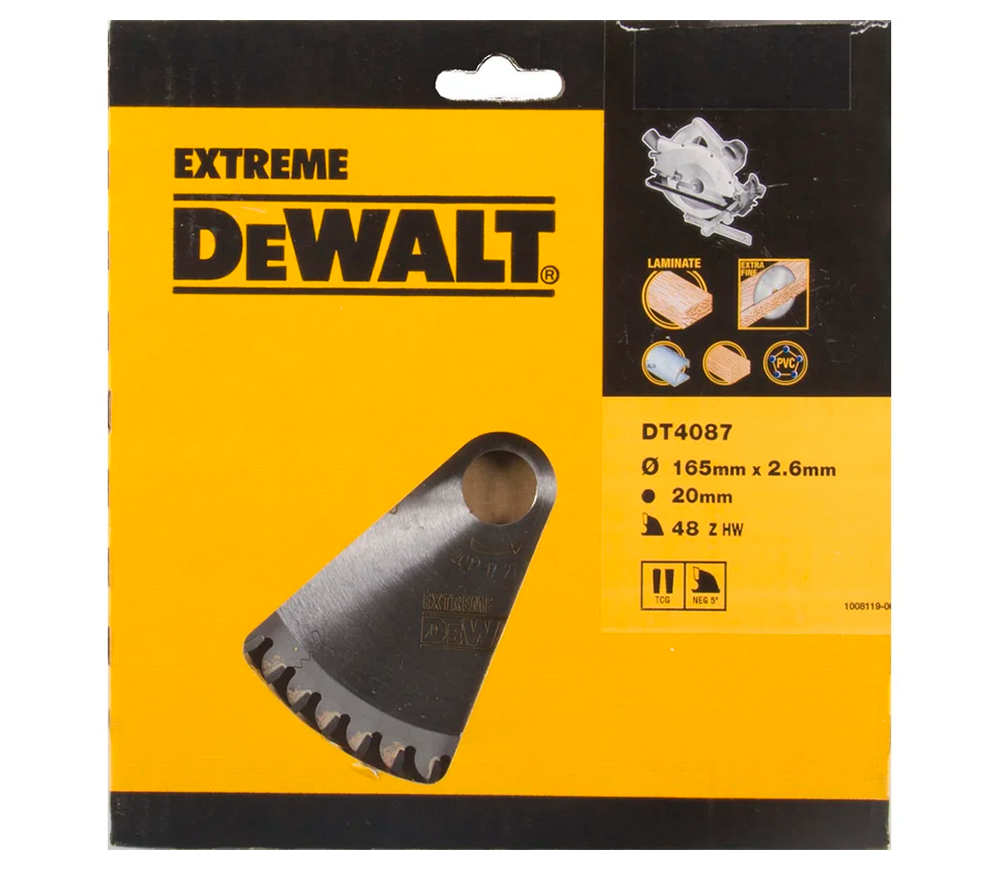 Disc pentru fierastrau electric DEWALT DT4087 165mm 1.8mm photo