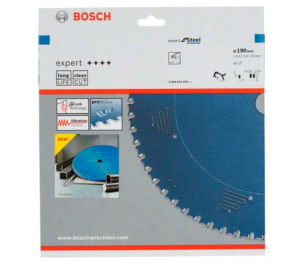 Disc pentru fierastrau electric BOSCH Expert for Steel HLTCG-40T 190mm 2mm photo 0