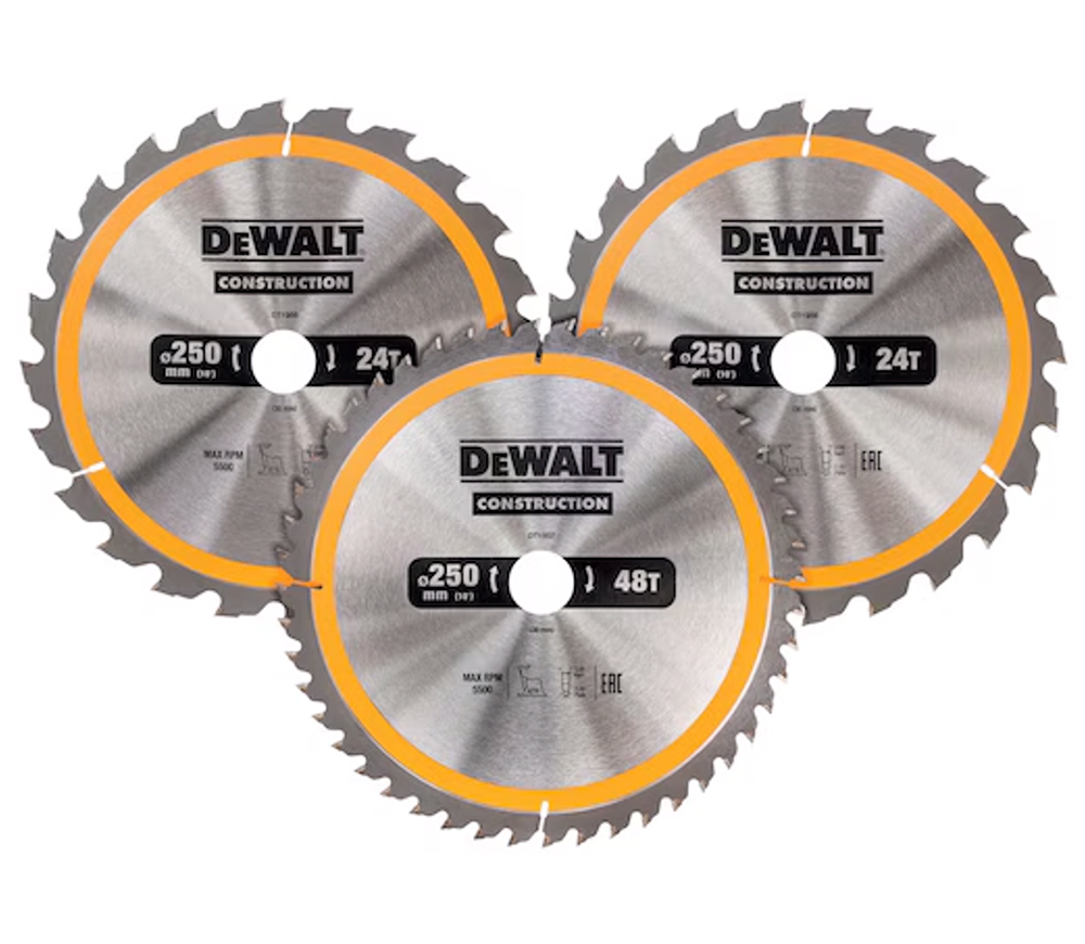 Set de discuri 3 buc. DEWALT DT1963 250mm 1.7mm photo