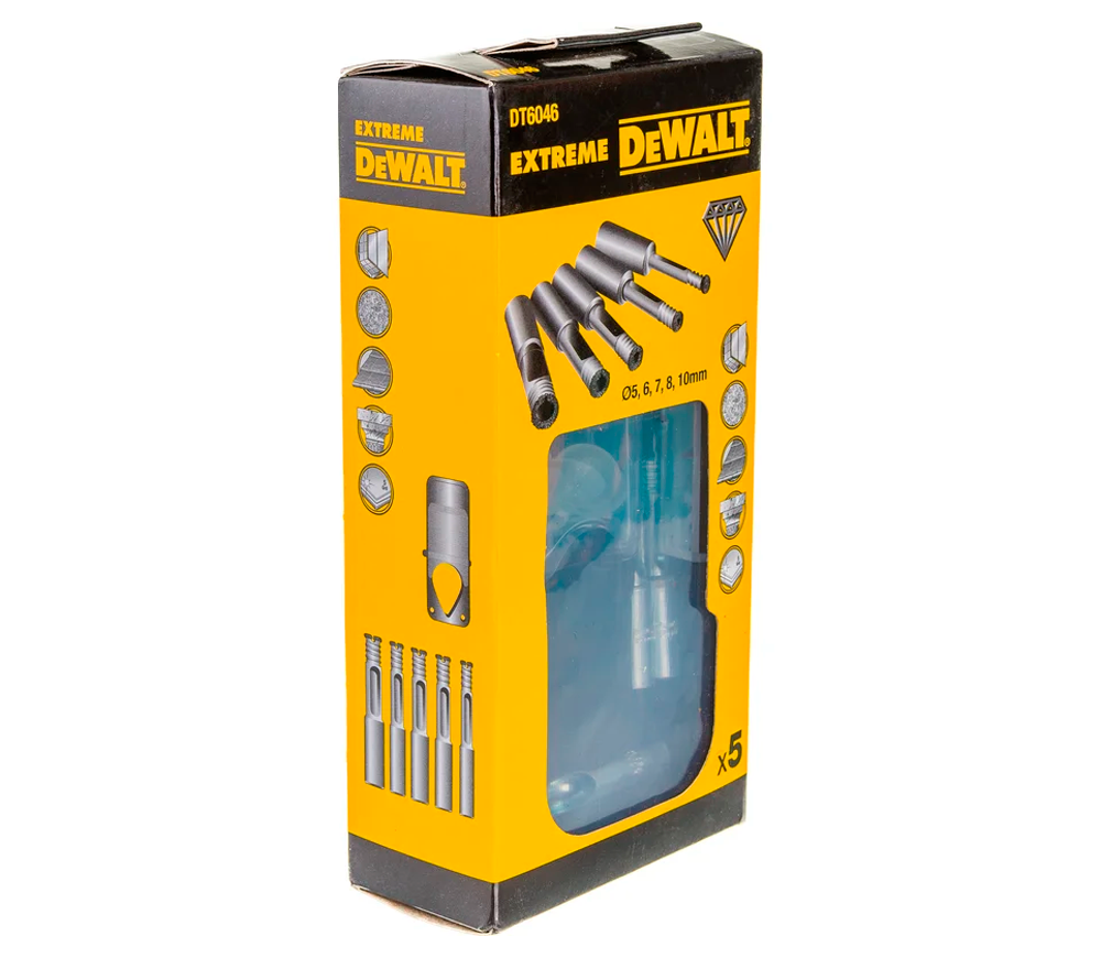 Set burghiuri pe ceramică DEWALT DT6046 5-10mm Diamant photo 0