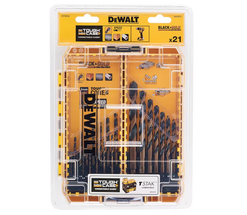 Set burghiuri pe metal DEWALT Black&Gold DT70755 1-12mm HSS-G photo 1