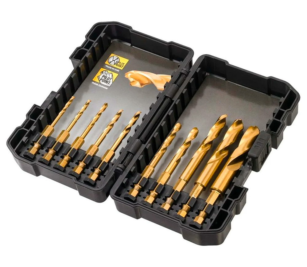 Set burghiuri pe metal DEWALT DT50050 3-12mm HSS-TIN photo