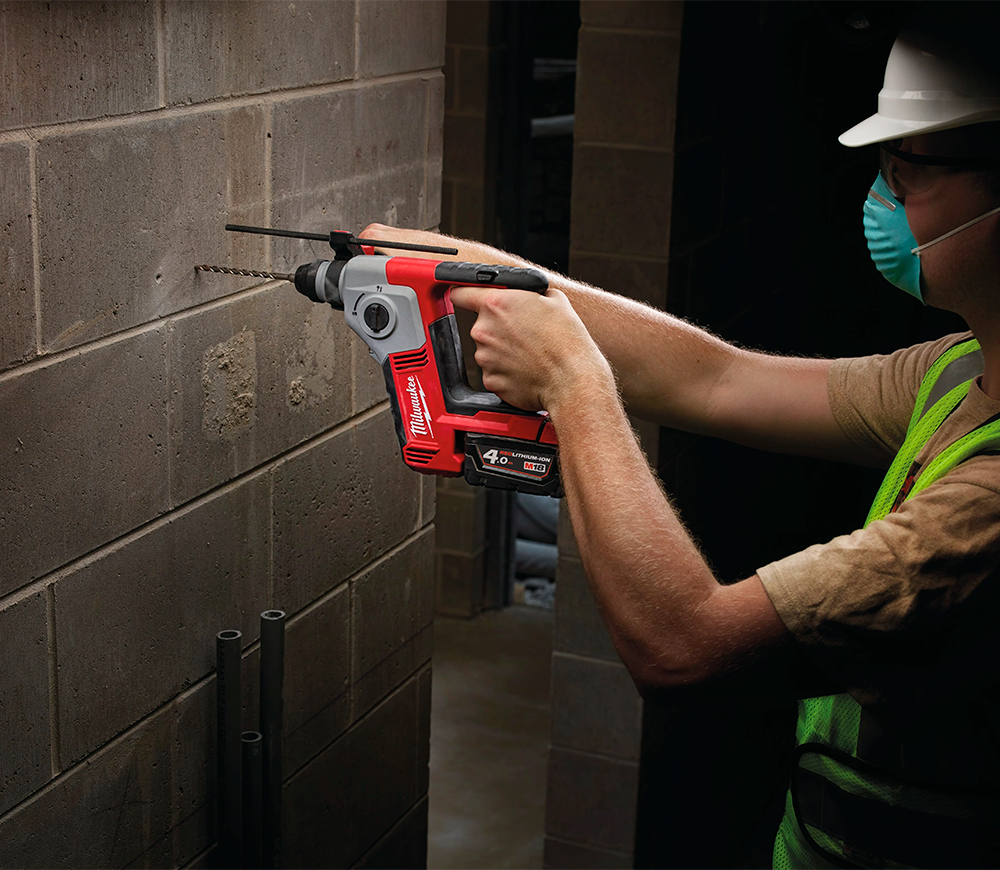 Ciocan rotopercutor cu acumulator (fără bat) MILWAUKEE M18 H-0 1.2J 18V photo 5