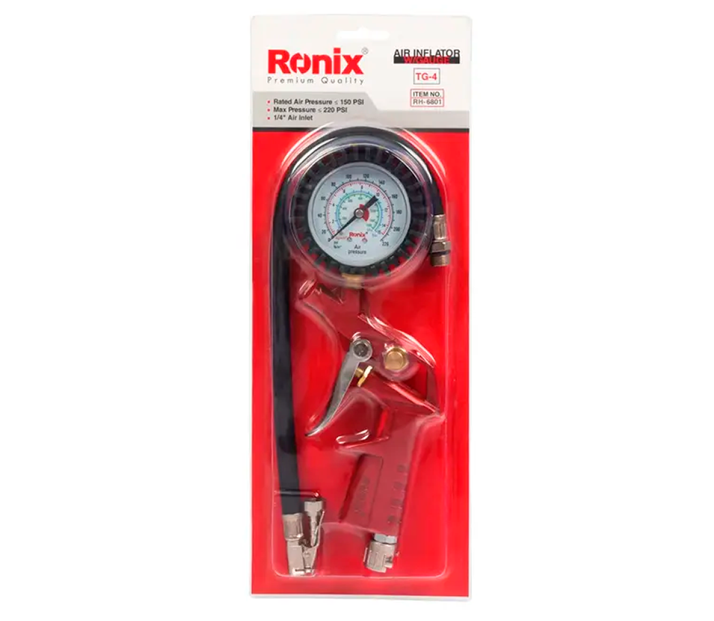 Pistol de umflat anvelope RONIX RH-6801 12bar 400mm photo 3