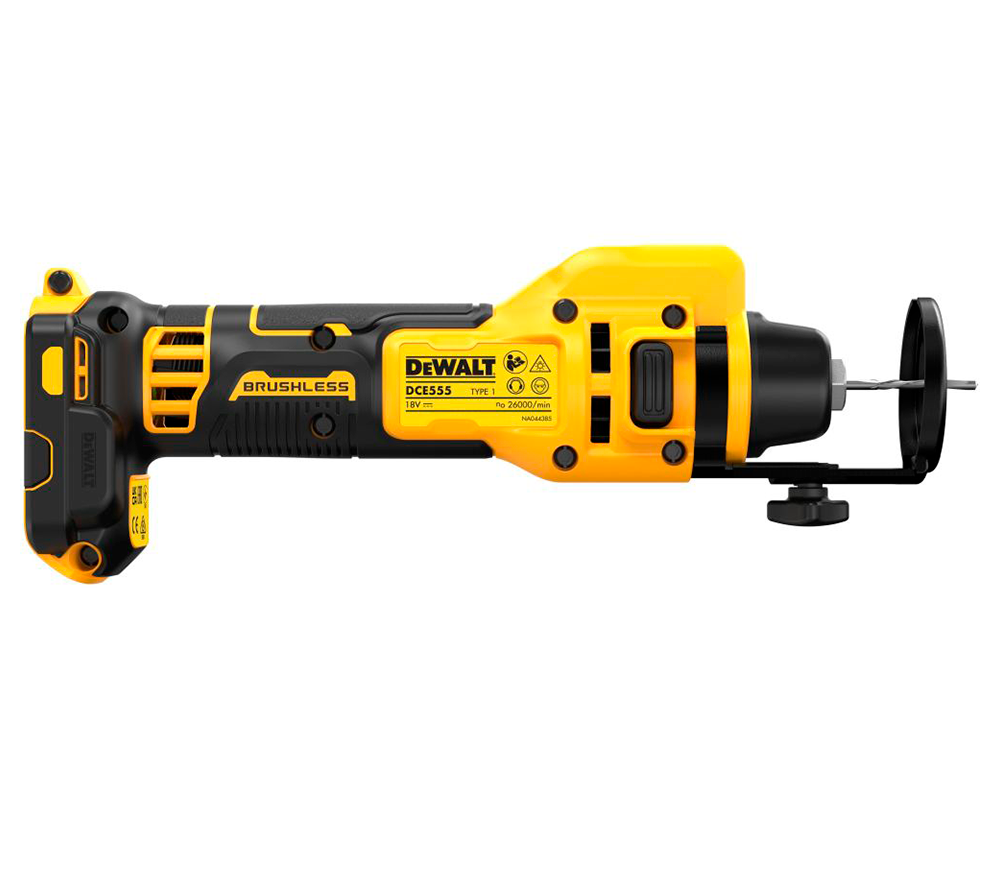 Mașină de frezat cu acumulator  pentru regips (fără bat) DEWALT DCE555N-XJ 6.4mm 18V photo 1
