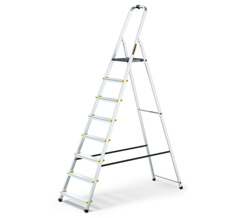 Scară unilaterală DRABEST DR-AL-D8-PRO-Ż+CZ 1.62m 150kg photo