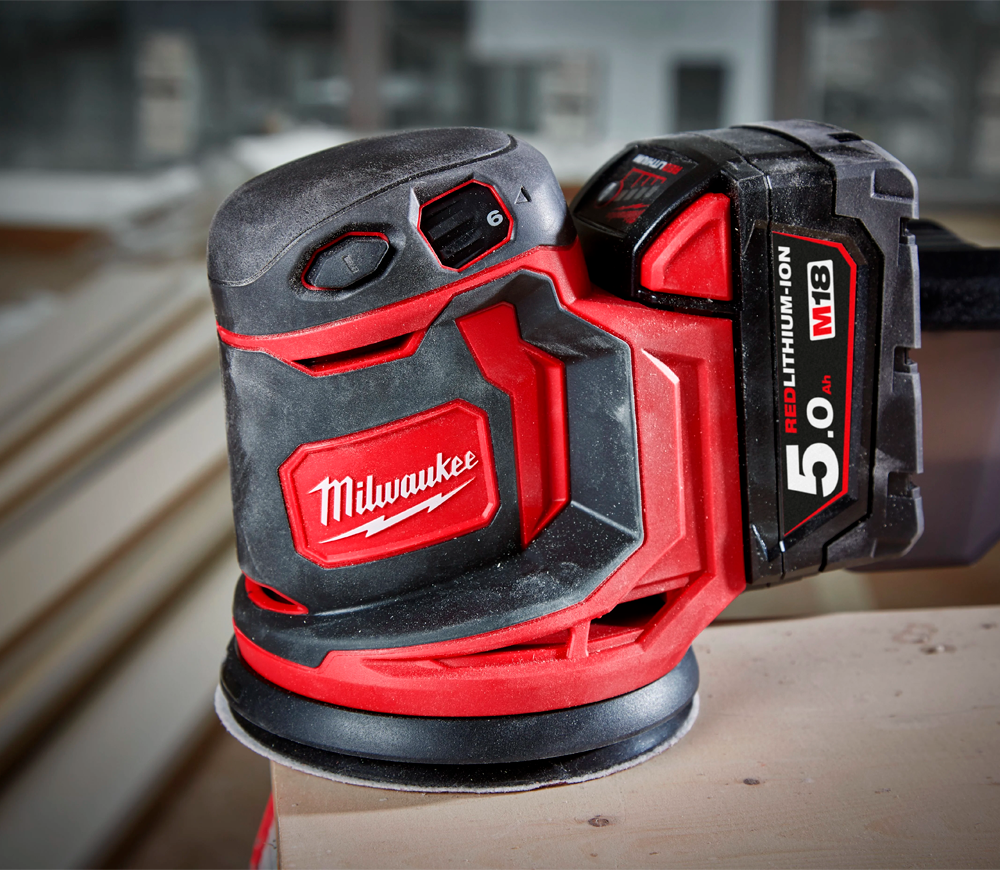 Mașină de șlefuit excentrică fără fir (fără bat) MILWAUKEE M18 BOS125-0 125mm 18V photo 2