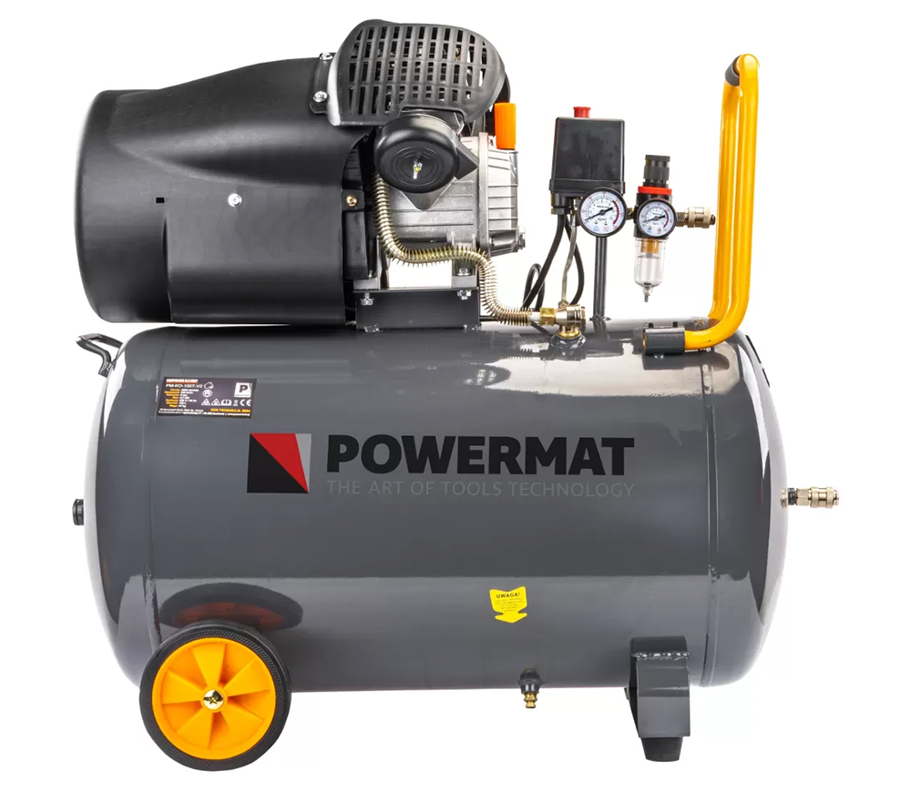 Compresor POWERMAT PM-KO-100T-V2 530l/min 100L photo 0