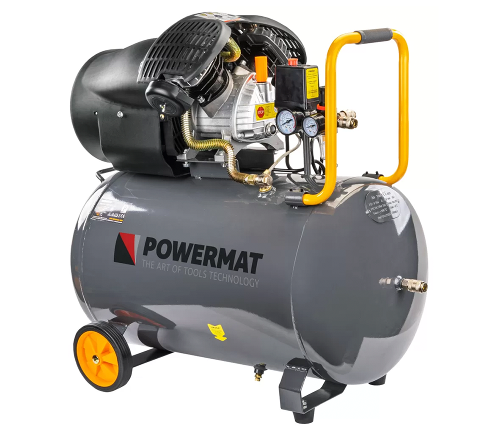 Compresor POWERMAT PM-KO-100T-V2 530l/min 100L photo