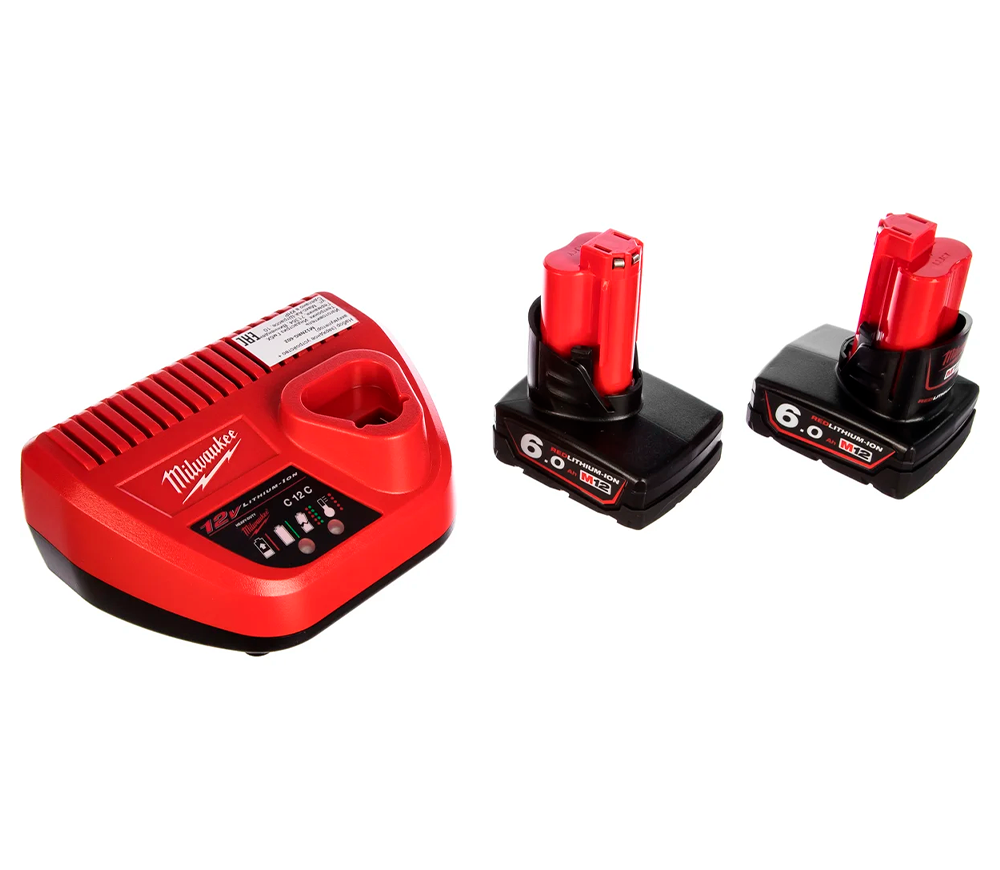 Încărcător cu 2 acumulatoare MILWAUKEE M12NRG-602 NRG 36w 12V 3A photo