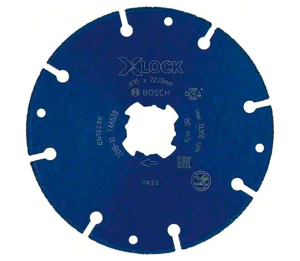 Disc de tăiat cu diamant BOSCH X-LOCK 2608900532 115mm Segmentat Metal photo 0