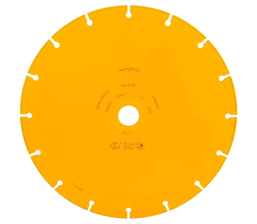 Disc de tăiat cu diamant DEWALT DT40255 230mm Segmentat Metal photo 2