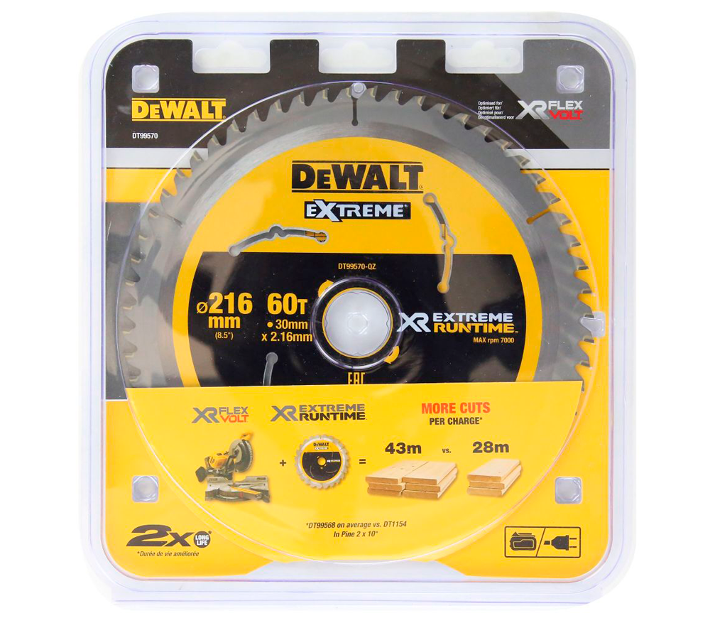 Disc pentru fierastrau electric DEWALT DT99570 216mm 1.6mm photo 0