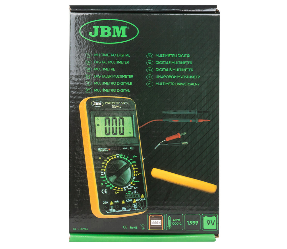 Multimetru digital JBM-50942 0/1000V 0/20A photo 2