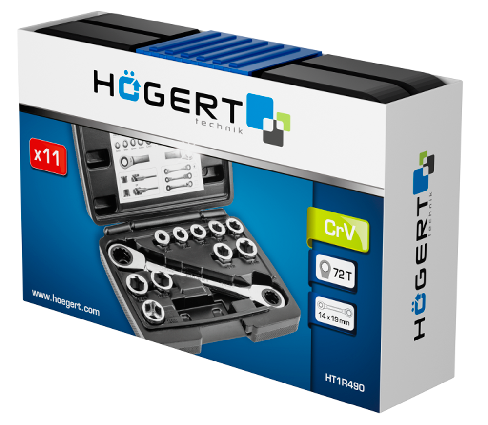 Cheie inelara cu duze HOEGERT HT1R490 8-19mm photo 2