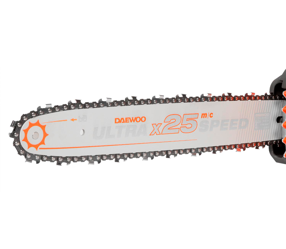 Цепная пила аккумуляторная DAEWOO DACS 1642Li SET 400мм 2x21В 5Ач photo 4