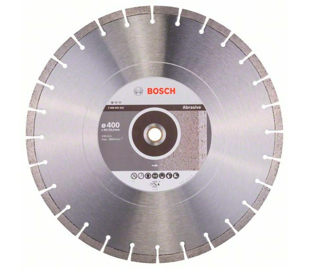 Disc de tăiat cu diamant BOSCH Standard for Abrasive 400mm Segmentat Cărămidă photo