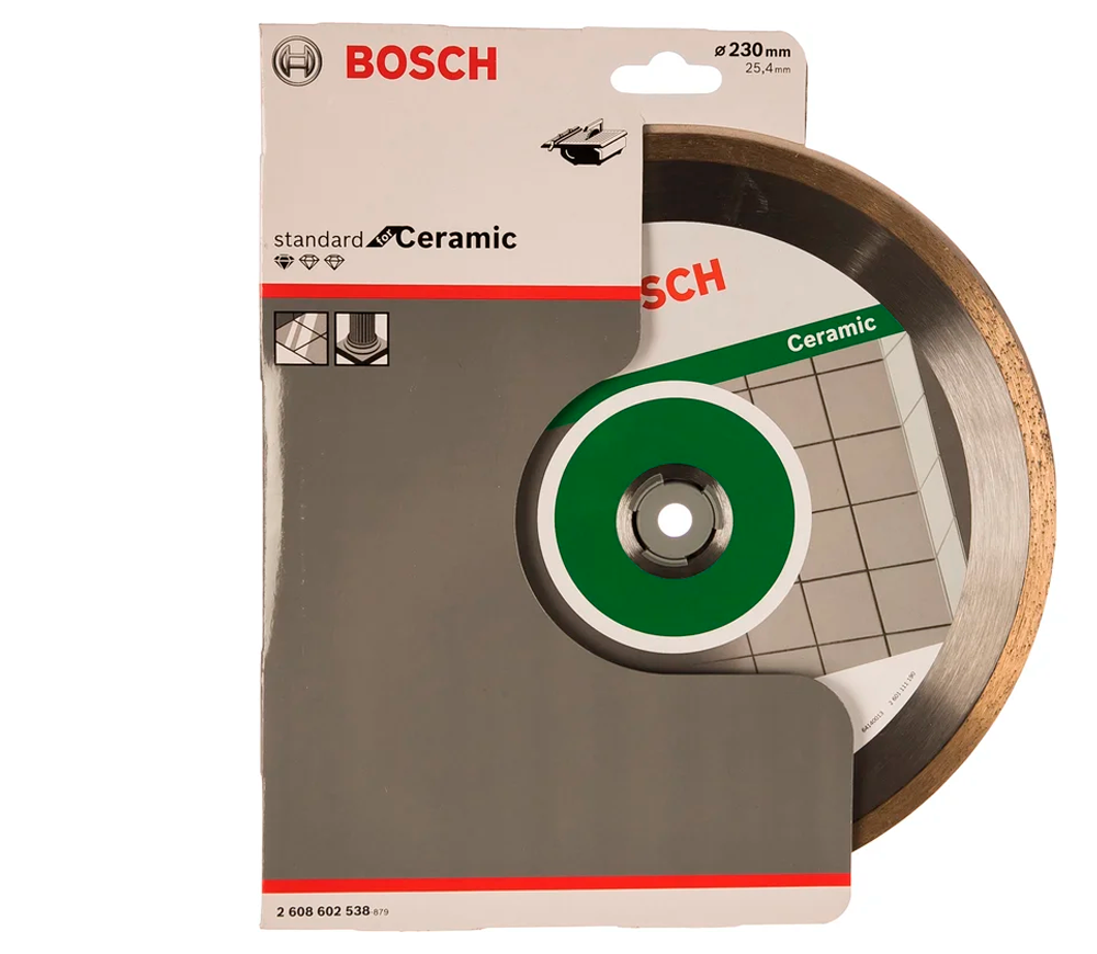 Disc de tăiat cu diamant BOSCH Professional for Ceramic 230mm Solid Ceramică photo 1