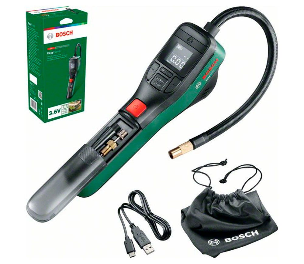 Compresor auto cu acumulator BOSCH EasyPump 10.3bar 10l/min photo 0