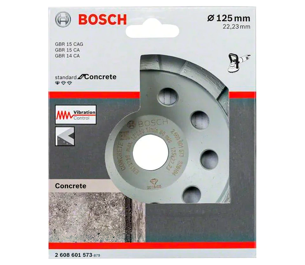 Чашка шлифовальная BOSCH Standard for Concrete 125мм photo 0
