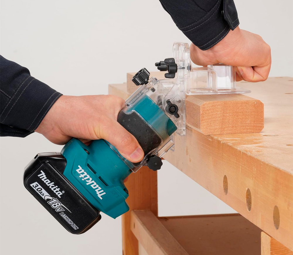Mașină de frezat cu acumulator (fără bat) MAKITA DRT52Z  18V photo 7