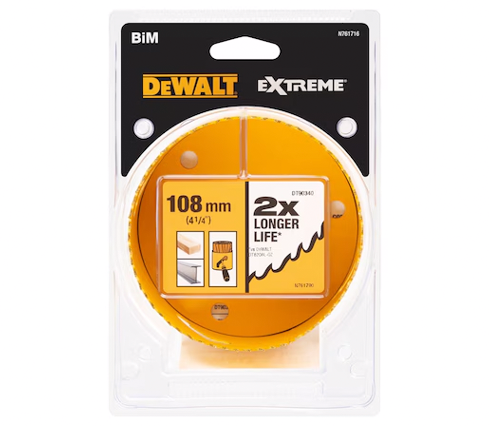 Carotă bimetalică DEWALT DT90340 108mm photo 1