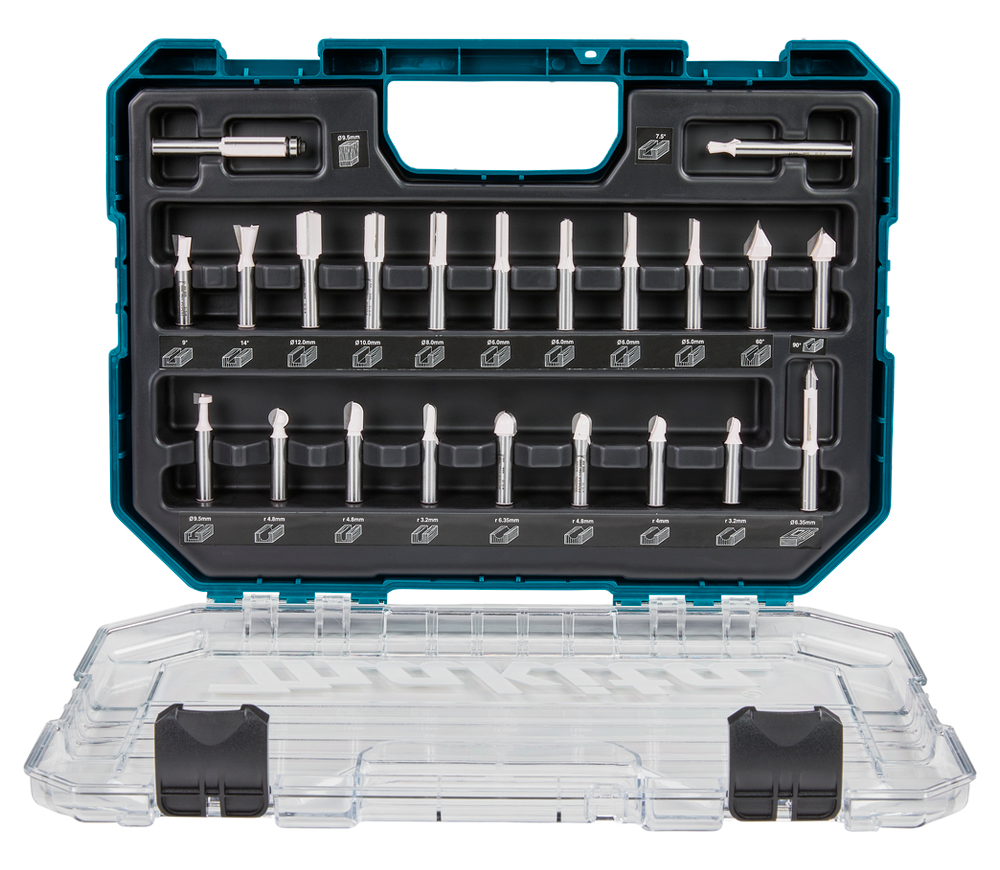 Set 22 freze pe lemn MAKITA D-74784 6.35-19mm photo