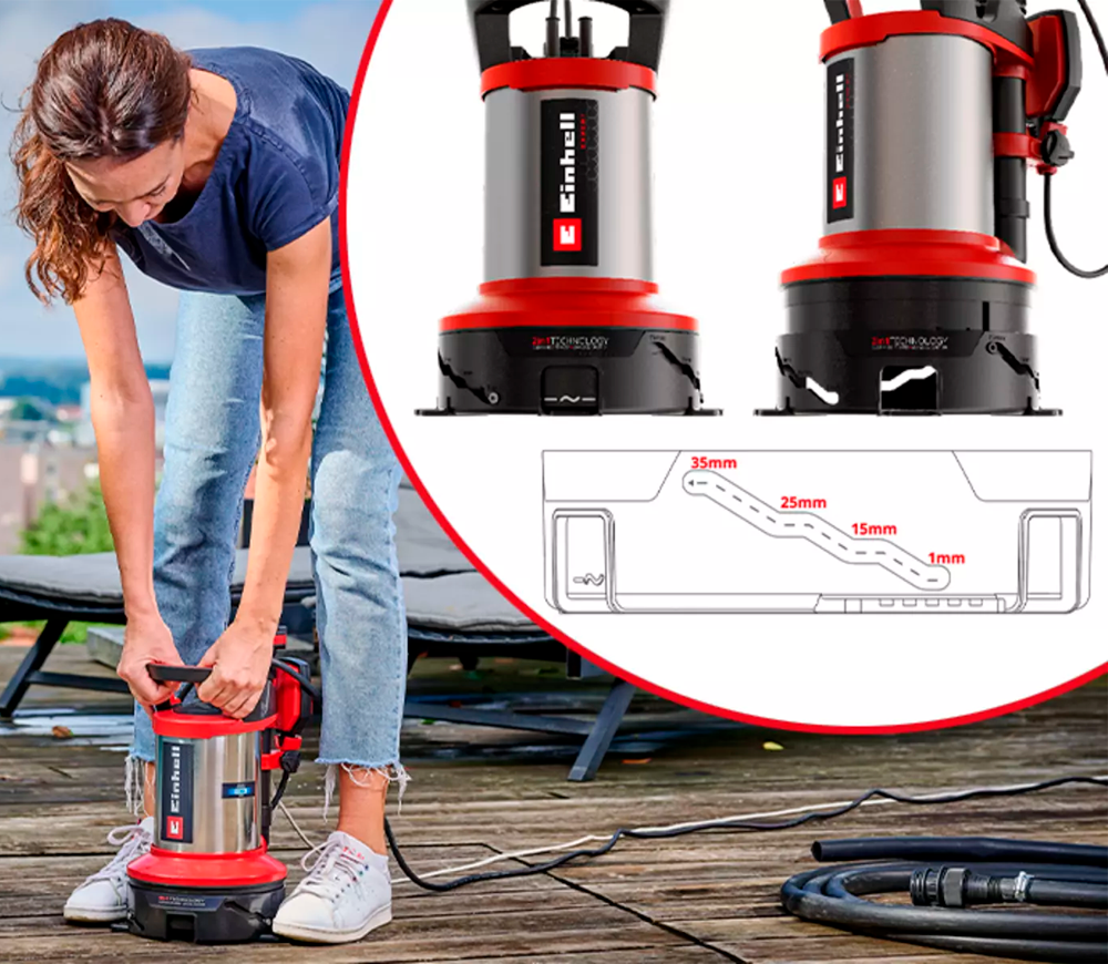 Дренажный насос EINHELL GE-DP 7535 N LL ECO 750вт 18500л/ч photo 5