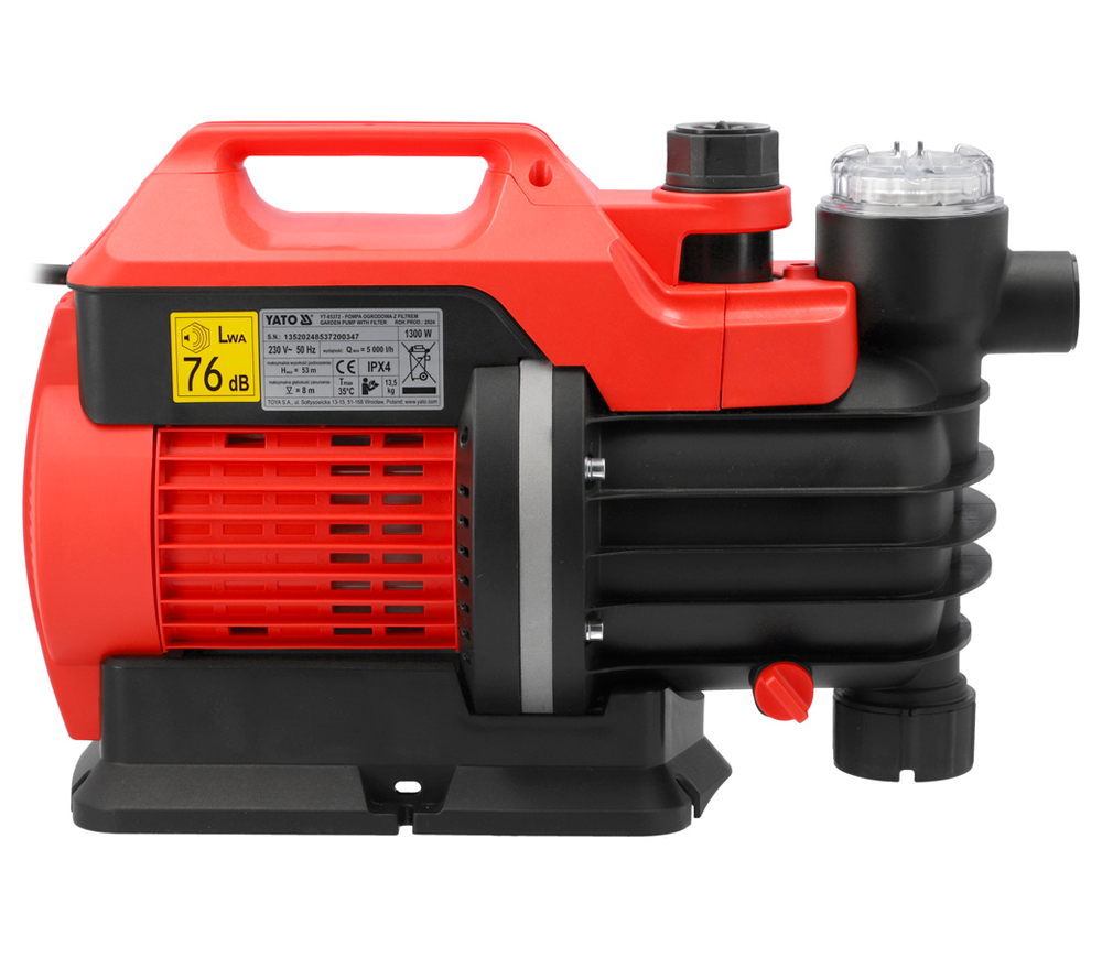 Pompă de grădină YATO YT85372 1300w 5000l/h photo 2