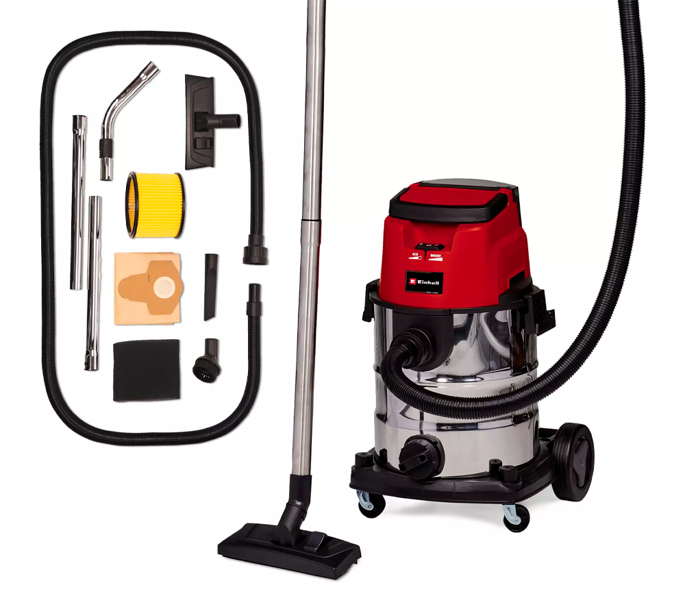 Aspirator industrial (fără bat) EINHELL TE-VC 36/25 Li S-Solo 2x18V 150mbar 25L photo