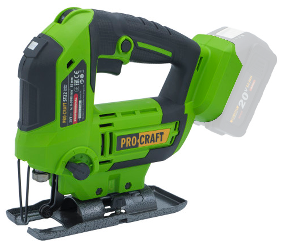 Fierăstrău pendular cu acumulator (fără bat) ProCraft ST22 20V photo 1