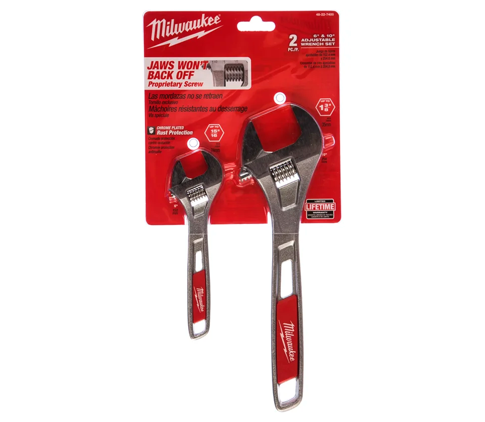 Set de cheie reglabile 2buc MILWAUKEE Double Pack 24.5/36.5mm 150/250mm photo 3