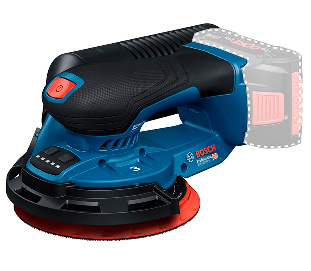 Mașină de șlefuit excentrică fără fir (fără bat) BOSCH GEX 18V-150-3 150mm 18V photo