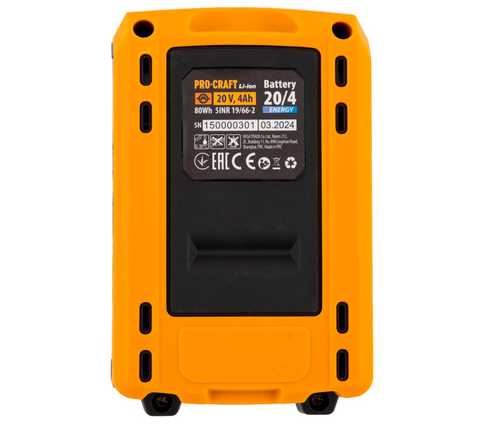 Acumulator ProCraft 20/4 Slider 20V 4Ah photo 1