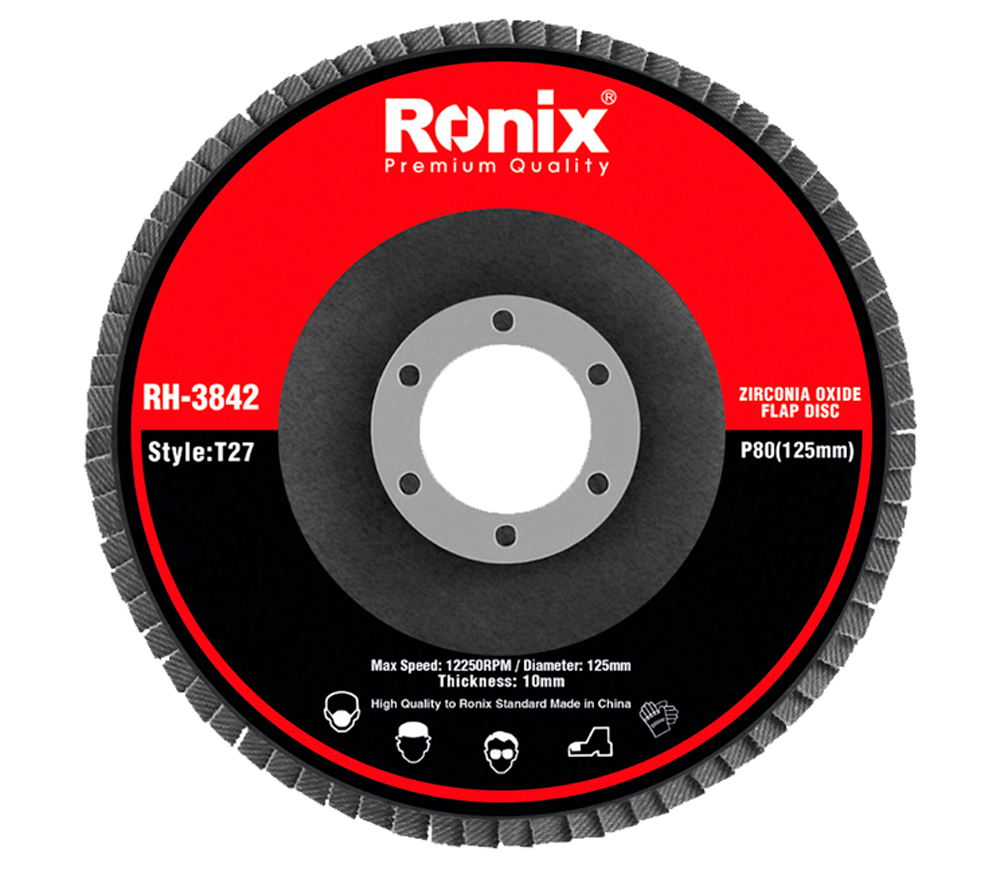 Disc de șlefuit lamelar RONIX RH-3842 P80 photo
