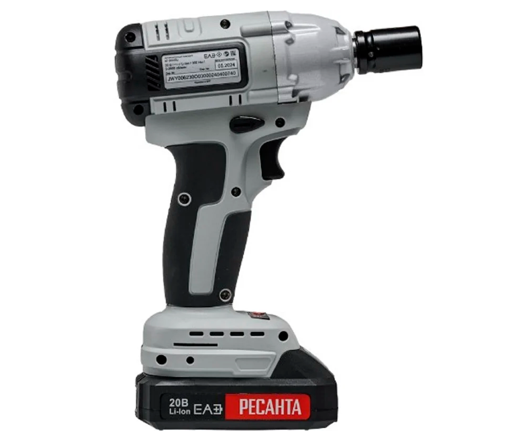 Mașină de înșurubat cu impact cu acumulator RESANTA АГ-300/20Li 20V 2Ah 300Nm photo 5